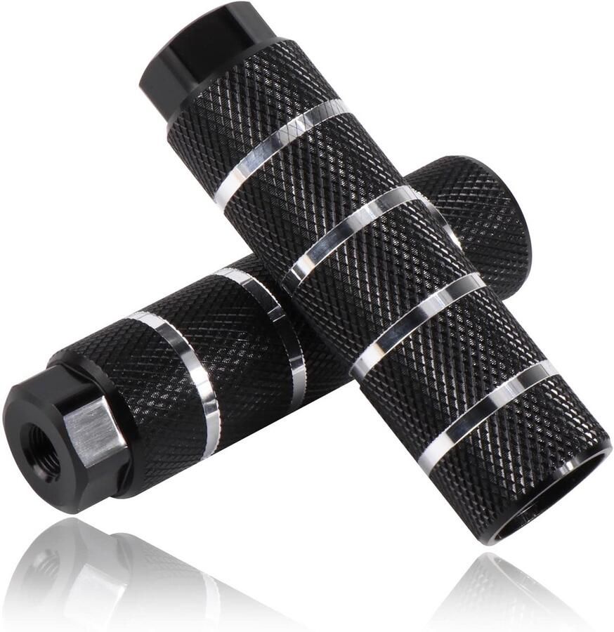 LAUZY- BMX Pegs Antislip 2 Stuks Aluminium 9 mm 3 8 Inch 26 Tanden 10 x 2.8 cm Lichtgewicht Fietssteunen