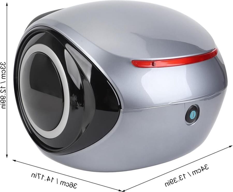 Lichte 32L Motorfiets Topkoffer met Rugleuning en Reflecterende Strips Draagbare ABS Sportieve Achterkoffer voor Scooters en Elektrische Fietsen Ideaal voor Reizen en Opberging