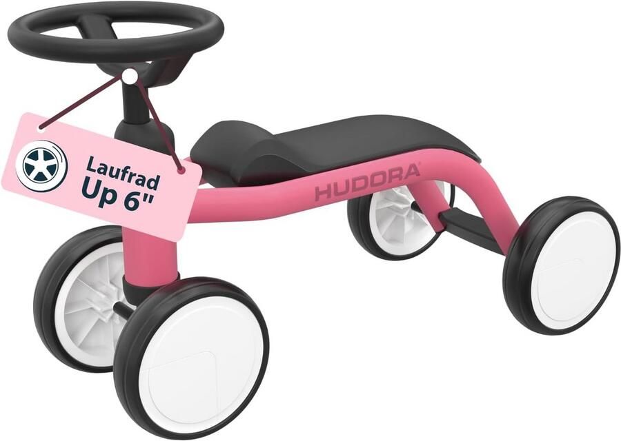 Lichte Loopfiets voor Kinderen met Hoge Stabiliteit 6 inch 4 Wielen Geschikt vanaf 12 Maanden