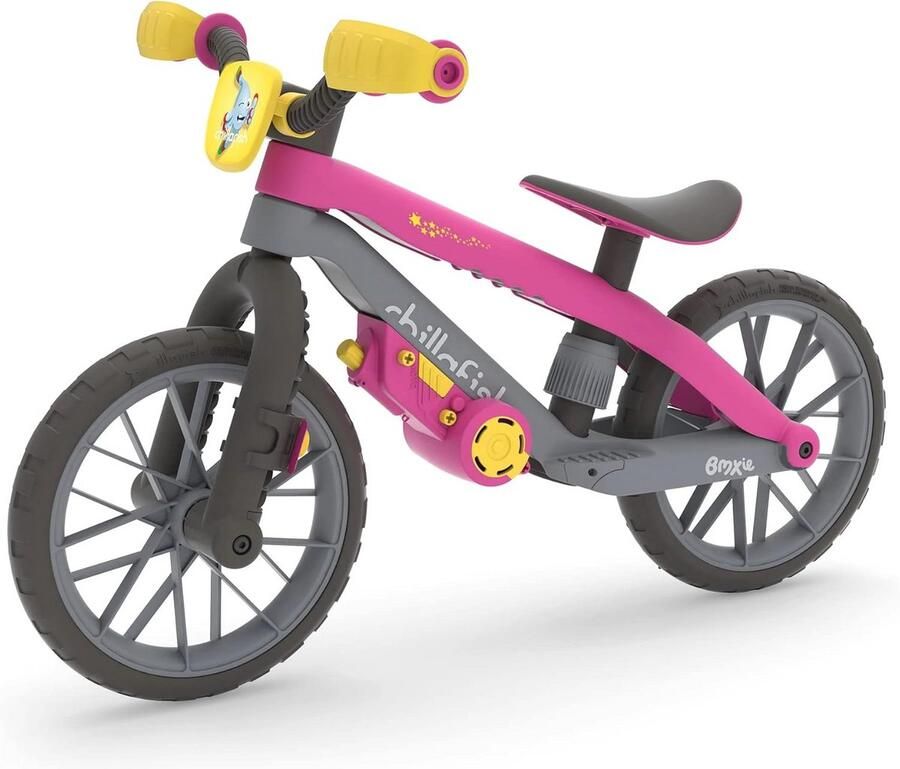 Lichtgevende loopfiets voor kinderen 12 inch met rem en afneembare speelmotor