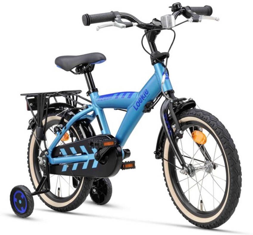 Loekie Snake Kinderfiets Blauw 16