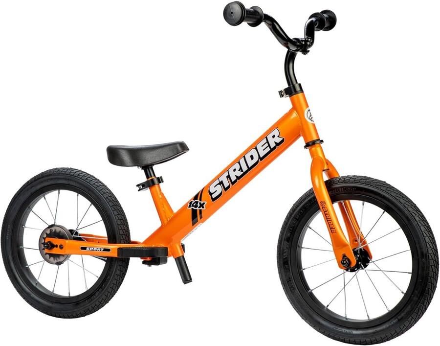 Loopfiets 14 inch voor Kinderen van 3 tot 6 Jaar met Voetsteun en All-Terrain Banden