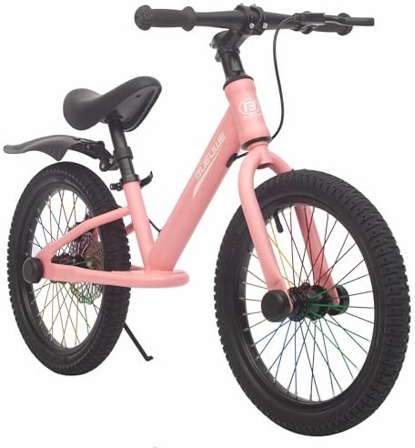 Loopfiets 16 inch voor kinderen van 5 tot 8 jaar verstelbaar zadel luchtbanden en rem