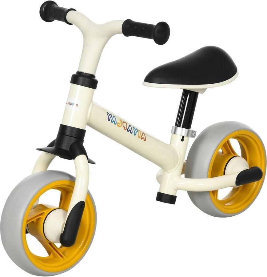 Loopfiets Baby Eerste Fiets Balans Oefenen Verstelbaar Zadel 66.5x34x47 cm Oranje