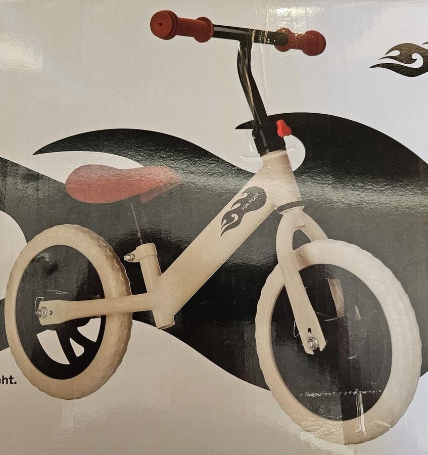 Loopfiets crème