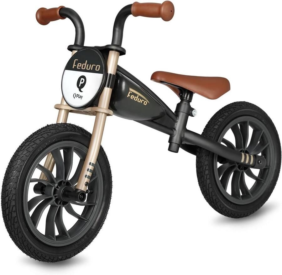 Loopfiets Kinderen 3-6 Jaar Balansfiets 12 Inch All Terrain Verstelbaar Zadel