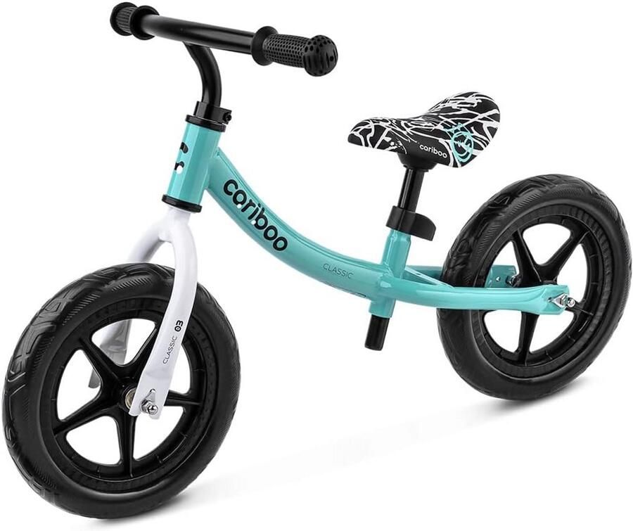 Loopfiets Kinderen Balansfiets Peuters Leren Fietsen Onderhoudsvrije banden 12 Inch wielen Marineblauw