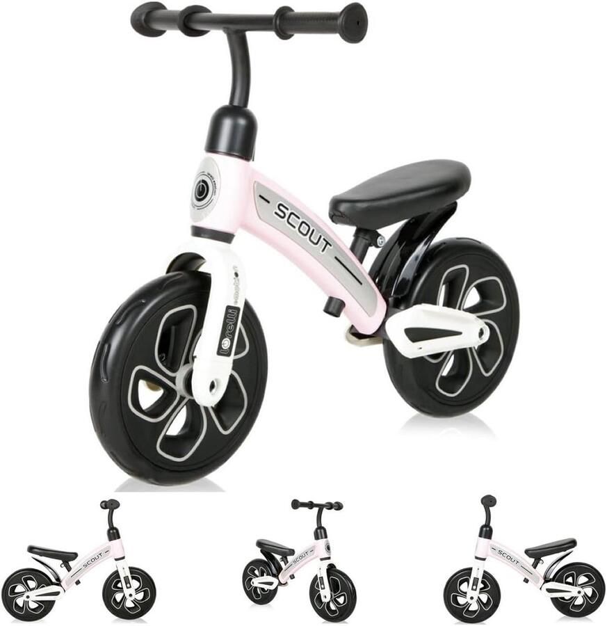 Loopfiets Kinderen Eerste Fiets Buiten Spelen In Hoogte Verstelbaar 10 Inch Wielen Roze