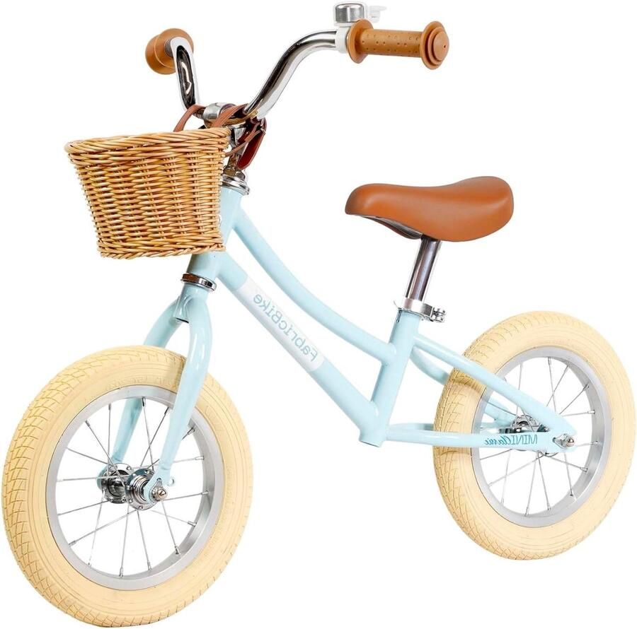 Loopfiets Kinderfiets Balansfiets Leren Fietsen Verstelbaar Zadel Stuur 12 inch Blauw