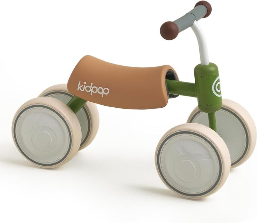 Loopfiets Kinderfiets Eerste Beweging Vier Wielen 6 Inch Rood