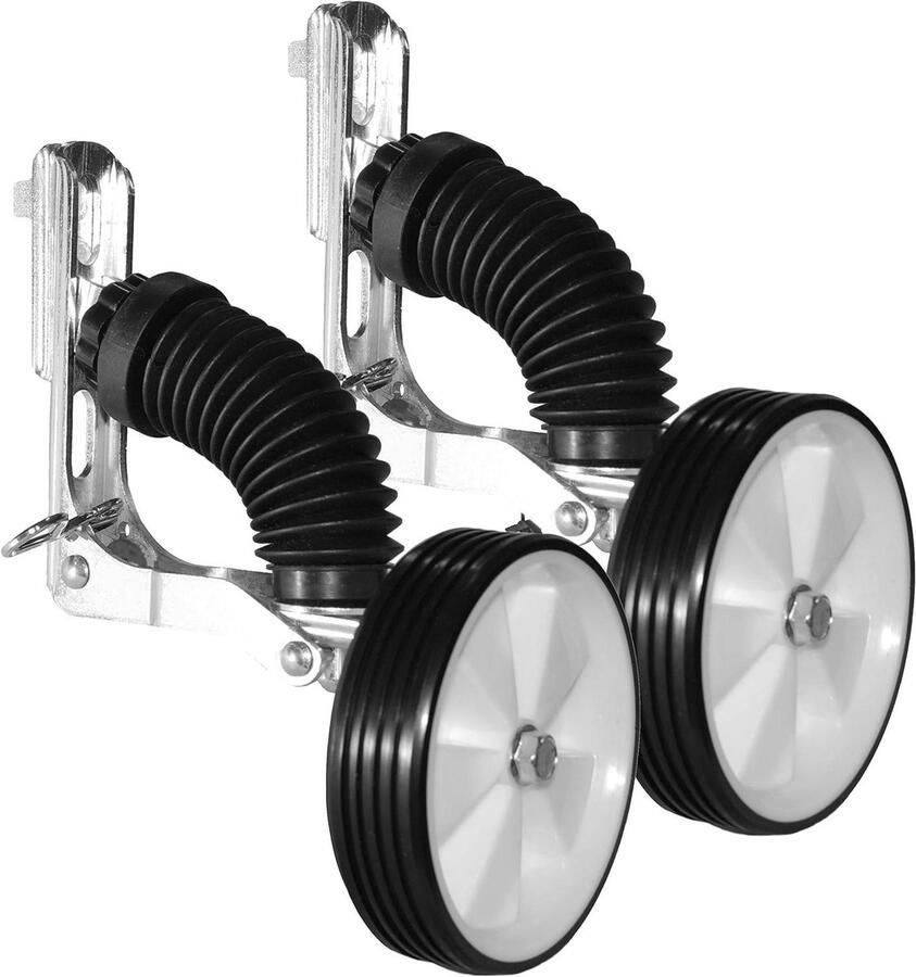 Loopfiets Oefenwielen Kinderfiets Stabilisatoren Fietsen Leren Dynamisch Balanssysteem 10-16 inch Wit-Zwart