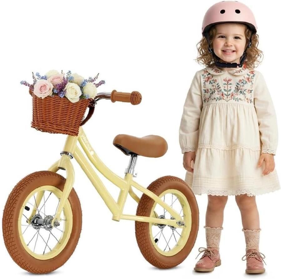 Loopfiets voor Kinderen Balance Bike Kind Ontwikkeling Stevig Stalen Frame 85 x 42 x 65 cm