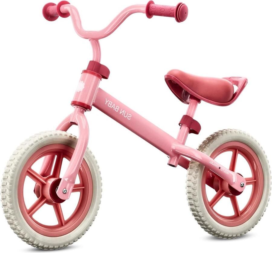 Loopfiets voor Kinderen Balansfiets Kinderen Leren Fietsen Onderhoudsvrije Banden 12 Inch Roze