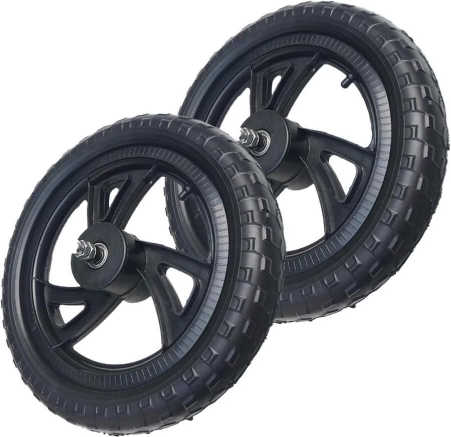 Loopfiets Wielen Vervangingswielen Kinderfiets Fiets Reparatie Lekvrij Nylon 12 Inch Zwart