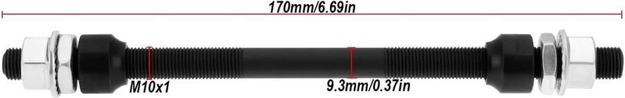 M10 Bicycle Hollow Axle Multiple Speed Rear Hub Axle For MTB Bicycle Road Bike ShopVlot
