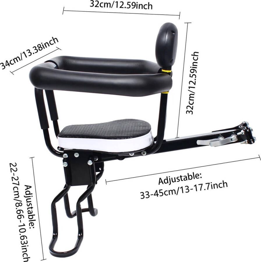 MazrekuHome Fietszitje Kinderzitjes fiets Babyzadel Kinderfiets veiligheidsstoel