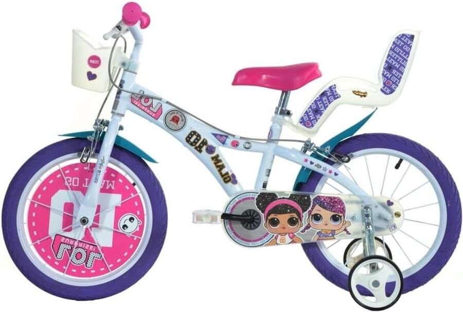 Meisjes Kinderfiets Stadsfiets Junior Leren Fietsen TÜV-getest Veiligheid 16 inch Wit