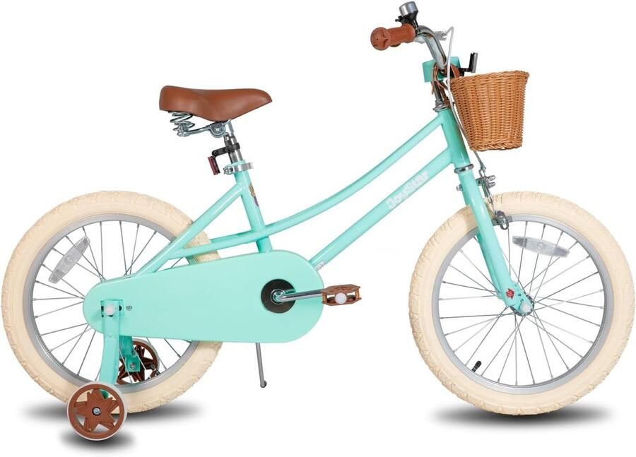 Meisjesfiets 12-20 inch met zijwieltjes Kinderfiets voor Meisjes en Peuters 2 t m 12 Jaar Turquoise Roze