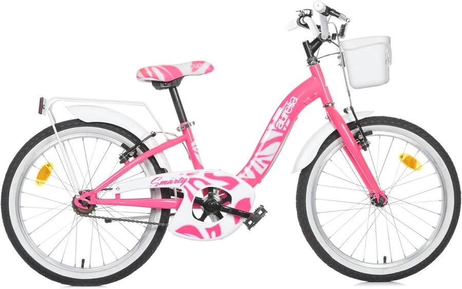 Meisjesfiets 20 inch Roze Fuchsia Kinderfiets 5-8 Jaar