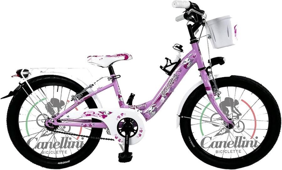 Meisjesfiets 20 inch Stoere Kinderfiets met Mand en Standaard