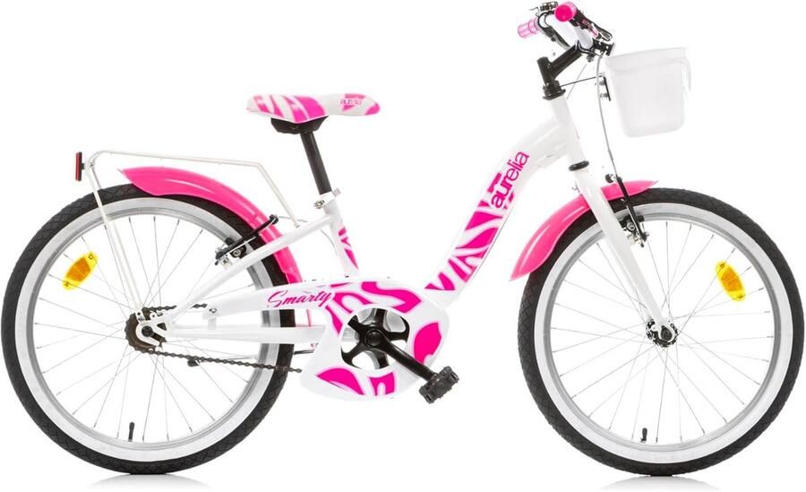 Meisjesfiets Kinderfiets Buiten spelen Met mand 20 inch Roze