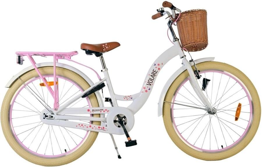 Meisjesfiets Kinderfiets Dagelijks Gebruik Veiligheid & Comfort 24 inch Wit