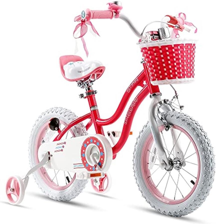 Meisjesfiets Kinderfiets Leren Fietsen Veilige Remmen 12 Inch Roze