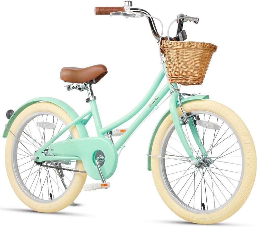 Meisjesfiets met Mand voor Kinderen van 3 tot 10 Jaar 12 tot 20 Inch Inclusief Zijwieltjes