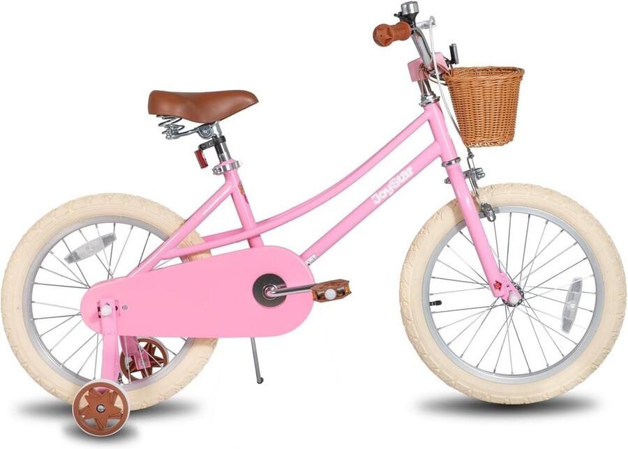 Meisjesfiets met Zijwieltjes Turquoise en Roze Voor Kinderen van 2 tot 12 Jaar