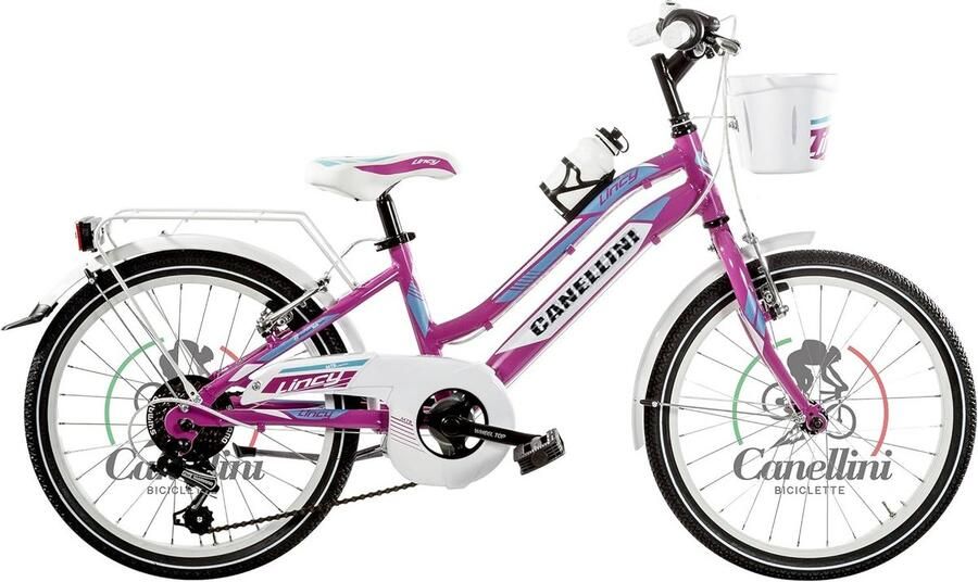 Meisjesfiets MTB Kinderfiets Buiten spelen Lichtgewicht frame 20 inch Fuchsia lichtblauw