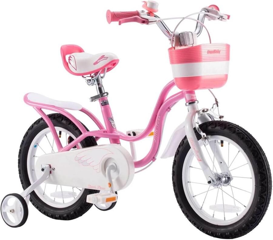 Meisjesfiets Voor Kinderen 12-20 Inch Met Mandje En Zijwielen Perfect Voor Kinderen Van 3-12 Jaar