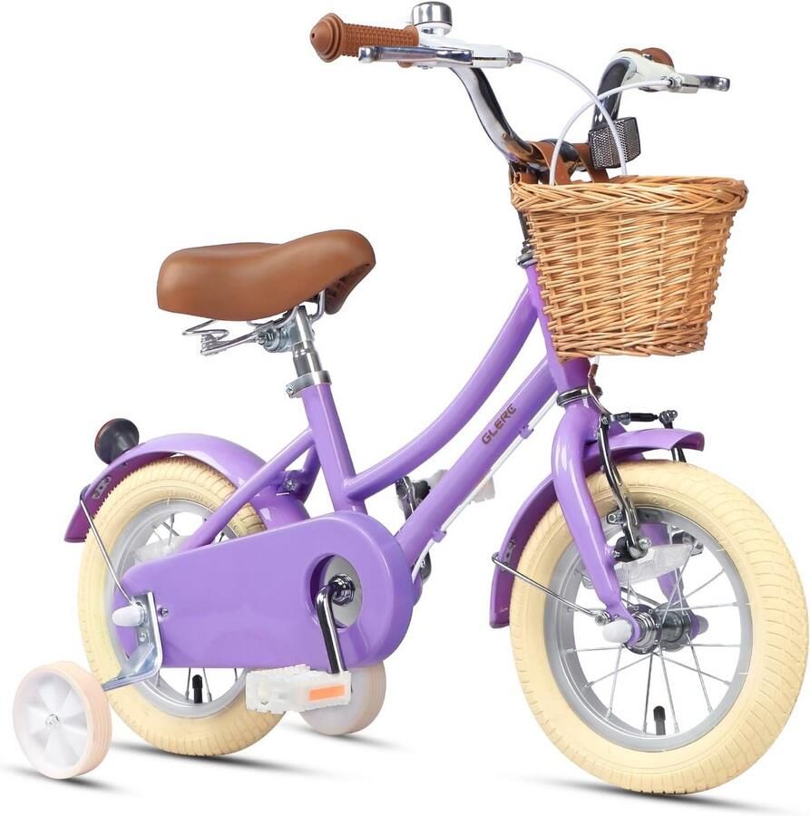 Meisjesfiets voor Kinderen 3-10 Jaar met Mand Maten en Kleuren