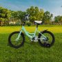 Mercadome Kinderfiets Fiets Loopfiets Afneembare Zijwieltjes Universeel Groen 41 cm - Thumbnail 2