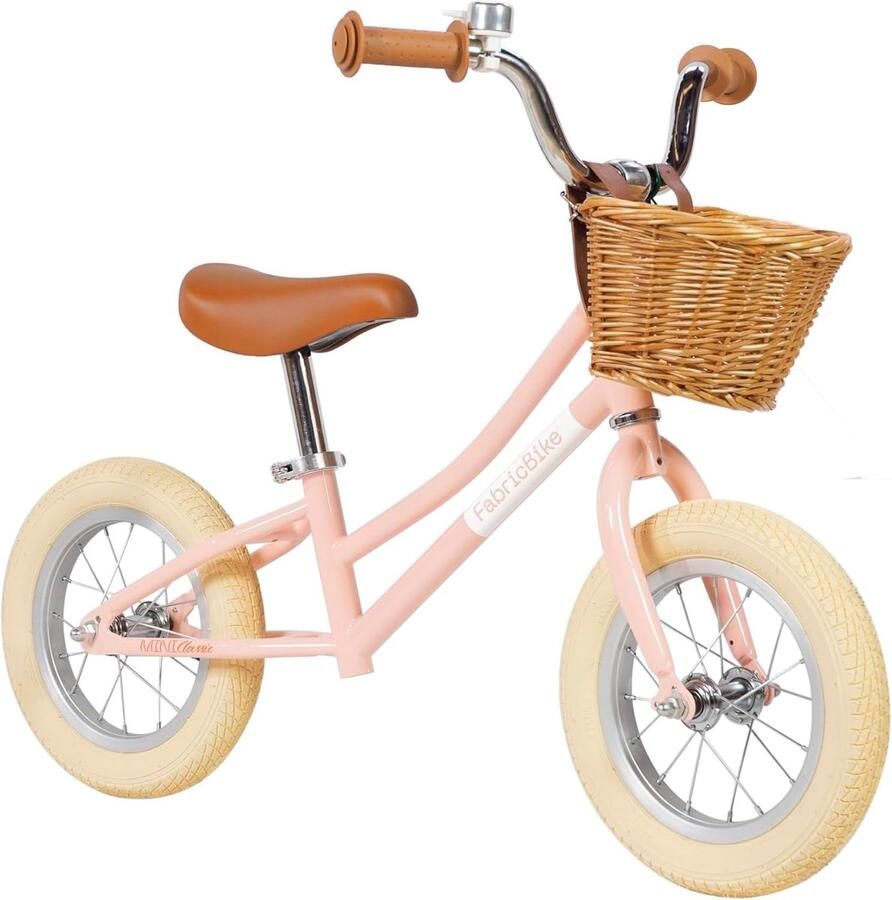 Mini 12 inch Loopfiets voor Kinderen van 18 Maanden tot 4 Jaar Trainingfiets Zonder Pedalen Lichtgewicht Met Verstelbaar Stuur en Zadel