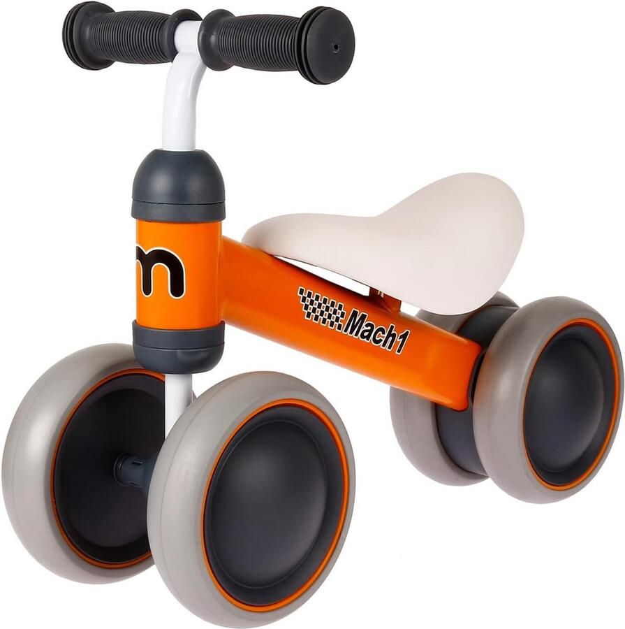Mini loopfiets voor kinderen van 1-3 jaar met zachte stille wielen ideaal voor eerste avonturen