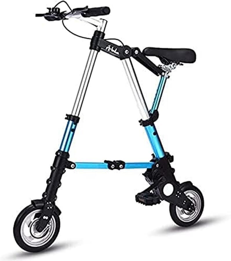 Mini Vouwfiets Compacte Stadsfiets Stedelijk Vervoer Lichtgewicht Aluminium 8 Inch Wielen Rood Blauw Wit