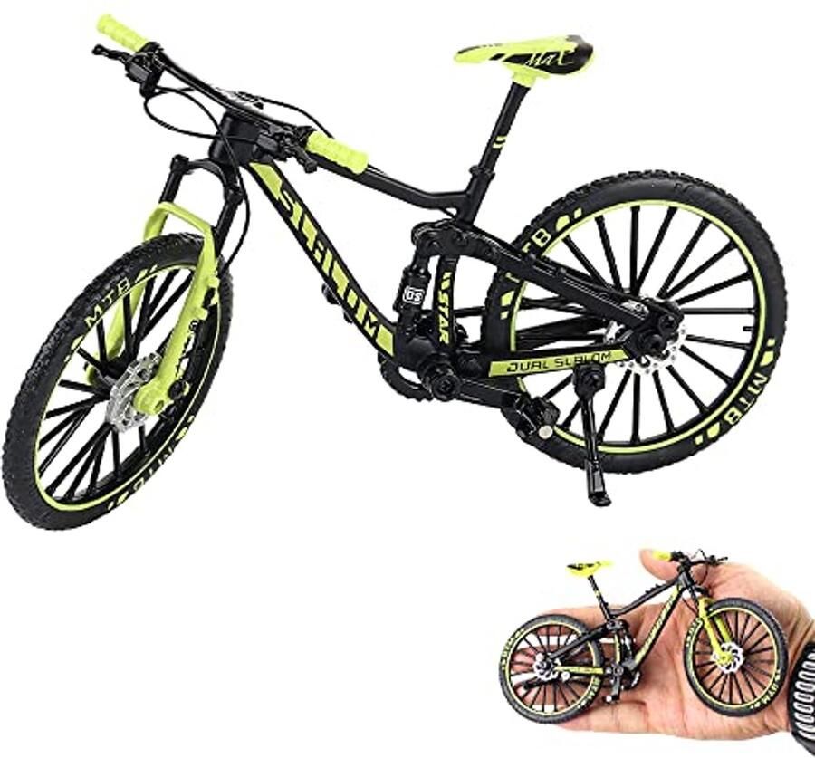 Miniatuur Vingerfietsmodel 1:10 Speelgoed Mountainbike voor Decoratie en Cadeaus
