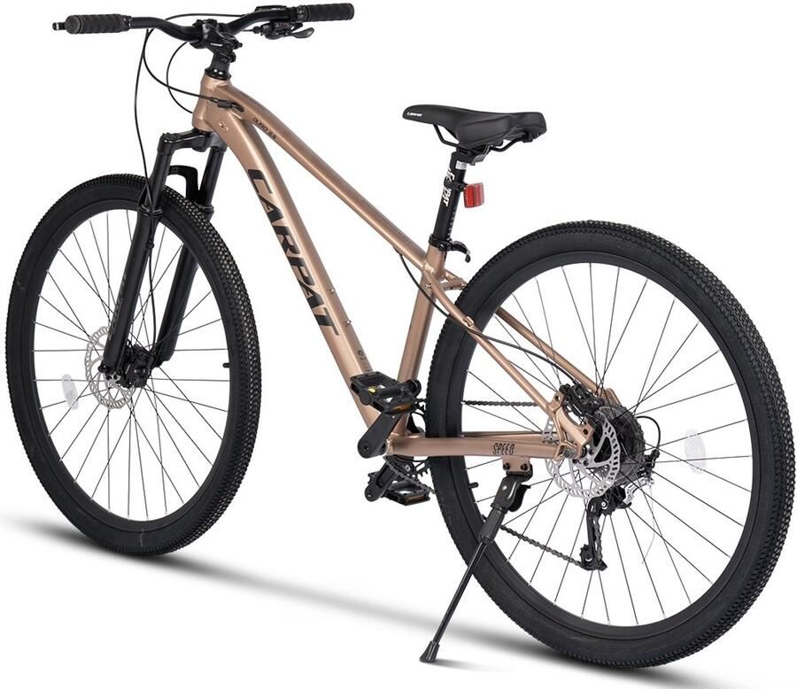 Mountainbike 29 inch Hardtail MTB Heren Aluminium MTB Hydraulische Remmen-1x9 Shimano 29 inch- 80mm Voorvork- Offroad Bruin Zwart