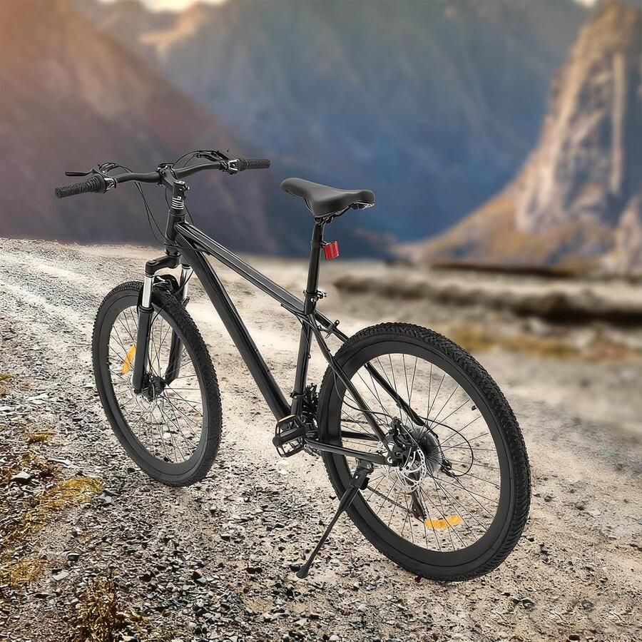 Mountainbike ATB Fiets Buiten Fietsen 21 Versnellingen 26 inch Zwart