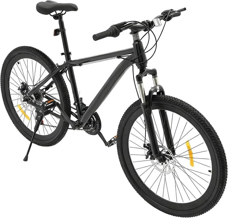 Mountainbike Stadsfiets Buiten Fietsen 21 Versnellingen 26 inch Zwart