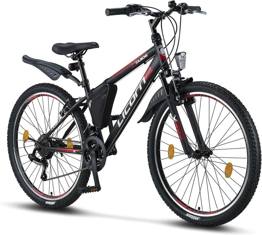 Mountainbike voor Volwassenen en Kinderen met 21 Versnellingen en Vorkvering