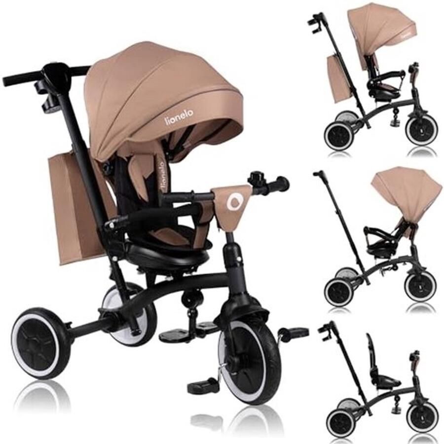 Multifunctionele 2-in-1 Kinderfiets met Draaischijf en Grote PU Wielen Geschikt voor Kinderen van 9 Maanden tot 5 Jaar