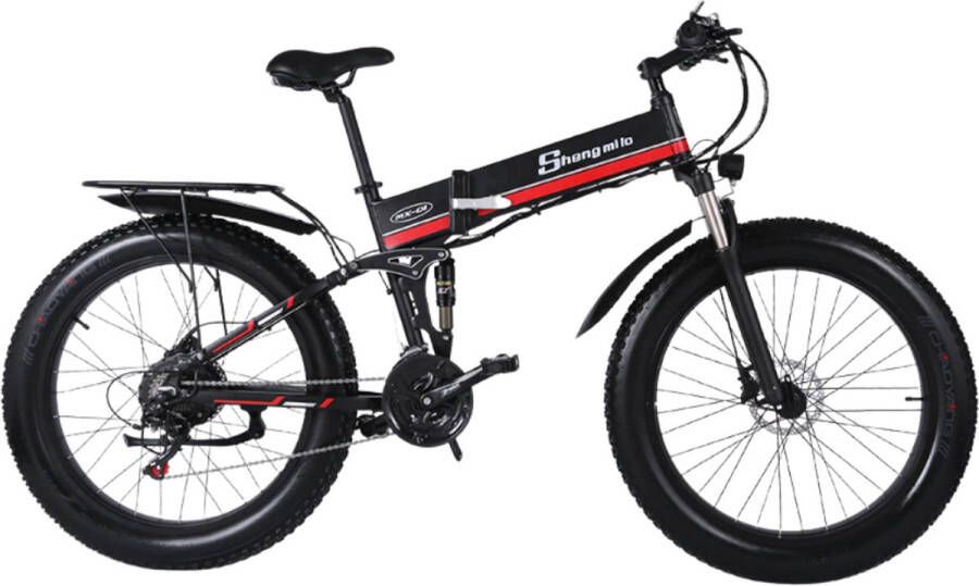 MX01 Fatbike Elektrische Vouwfiets 90 km Bereik Mountainbike 50 km u 1000W 7 Versnellingen Dikke Banden