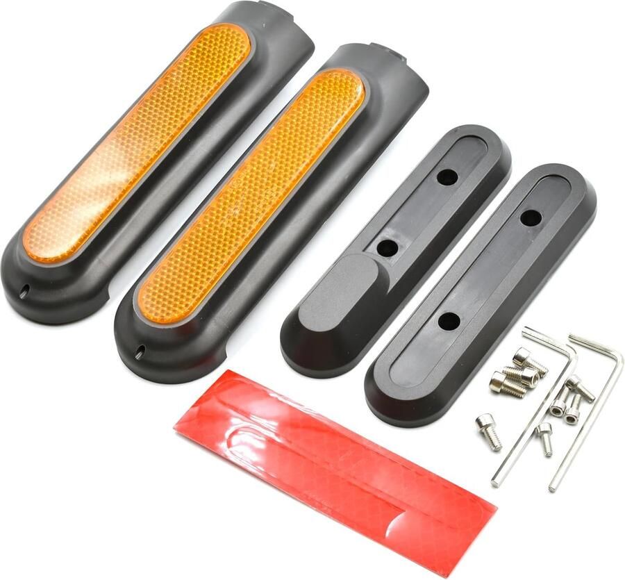 MyBESTscooter Wieldoppen voor en achter met reflecterende stickers voor Xiaomi Pro 4 elektrische scooter