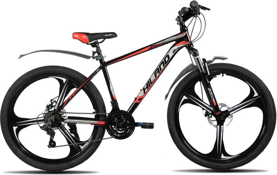 Novari Mountainbike Fiets Mountainbike 26 inch Uniek spaakontwerp Lichtgewicht aluminium frame Stevige vering