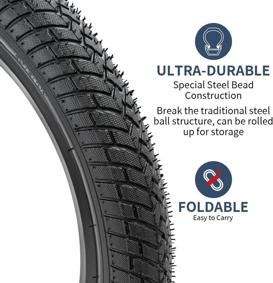 Omgoods Set van 2 Fietstuben 16 Inch voor Kinderfietsen
