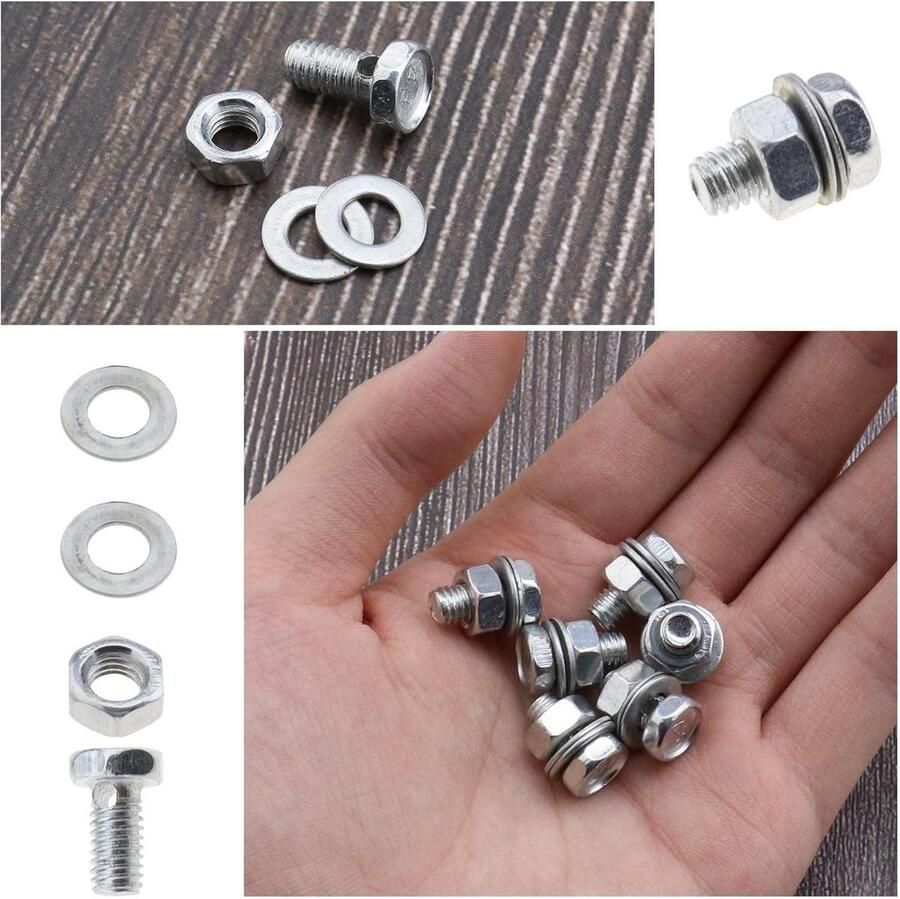 Ondersteuning Allecto fietsen Fietskabel anker bouten 20 stuks BMX Cross Elektrische Opvouwbaar Hybrid Kinder Mountain Race Trekking Fietsaccessoires Ronde en zeskantige schroef