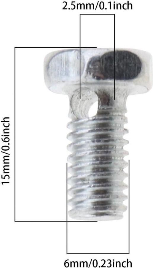 Ondersteuning Fietskabel anker bouten 20 stuks BMX Cross Elektrische Opvouwbaar Hybrid Kinder Mountain Race Trekking Fietsaccessoires Ronde en zeskantige schroef