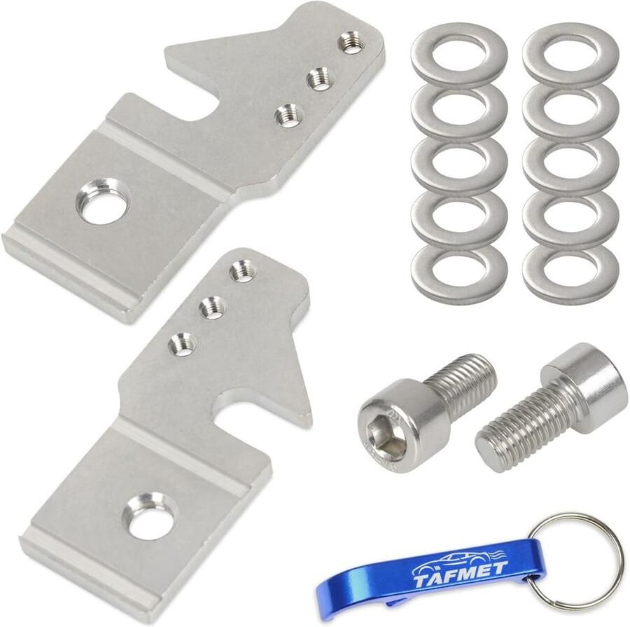Ondersteuning Zijwielen Adapter Set Kinderfiets Leren Anti-Rotatie Ontwerp 10x10x5 cm Zilver