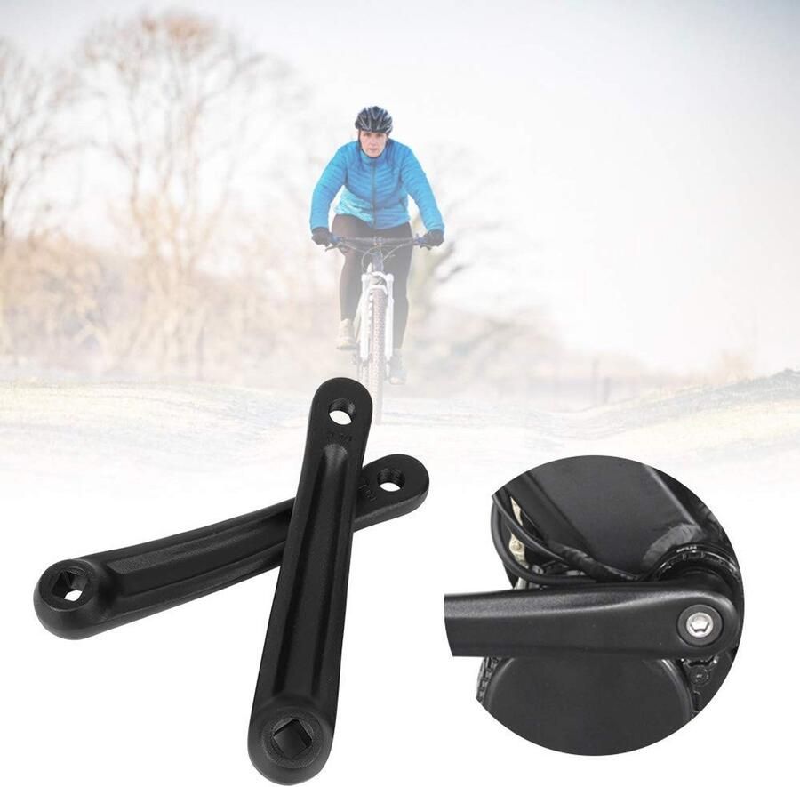 ONF3 Cranksets voor Fietsen Duurzame Fietskrukas Lichtgewicht en gemakkelijk te installeren 180mm Geschikt voor BMX en Cruiser Bikes